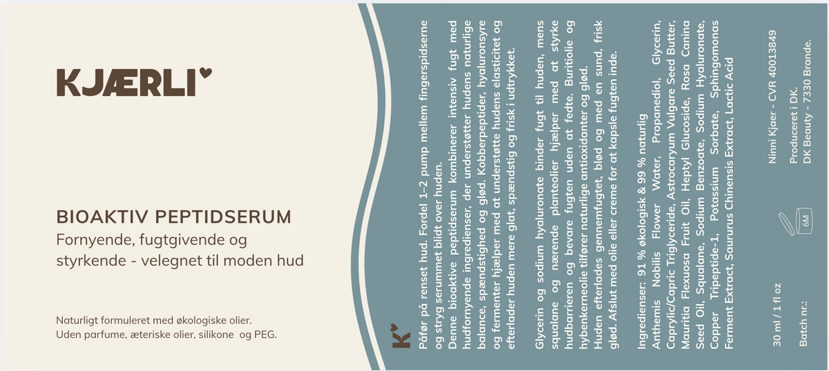 BIOACTIVE PEPTIDE SERUM
